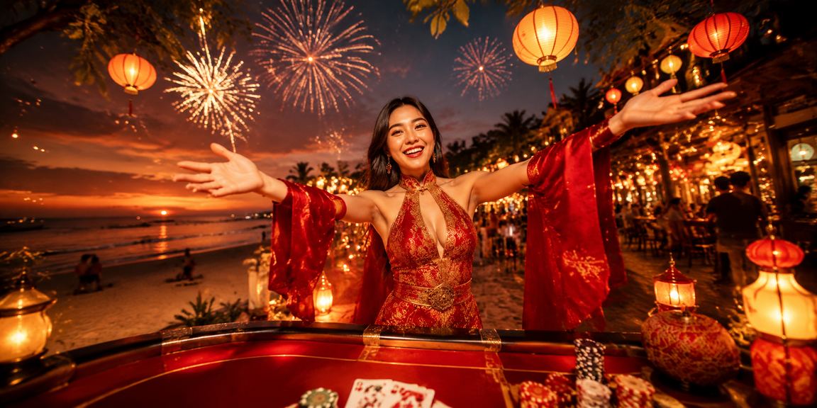 Bàn baccarat trực tuyến lung linh về đêm tại khu chợ đêm Đà Nẵng