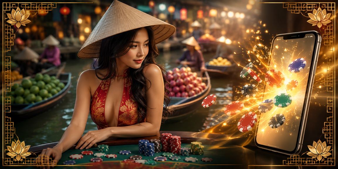Người chơi Việt Nam kiểm tra ưu đãi hoàn tiền trên ứng dụng qh99 vùng Mekong